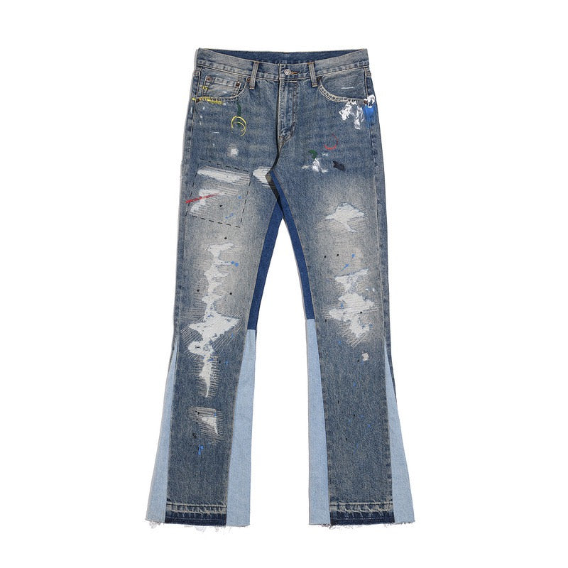 „Wavy“ Flared Denim