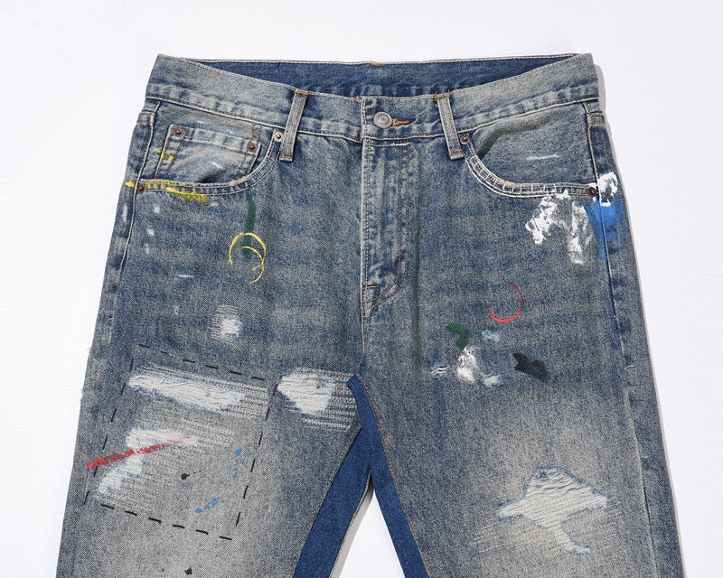 „Wavy“ Flared Denim