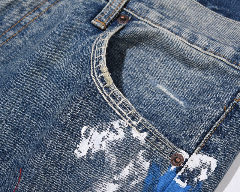 „Wavy“ Flared Denim