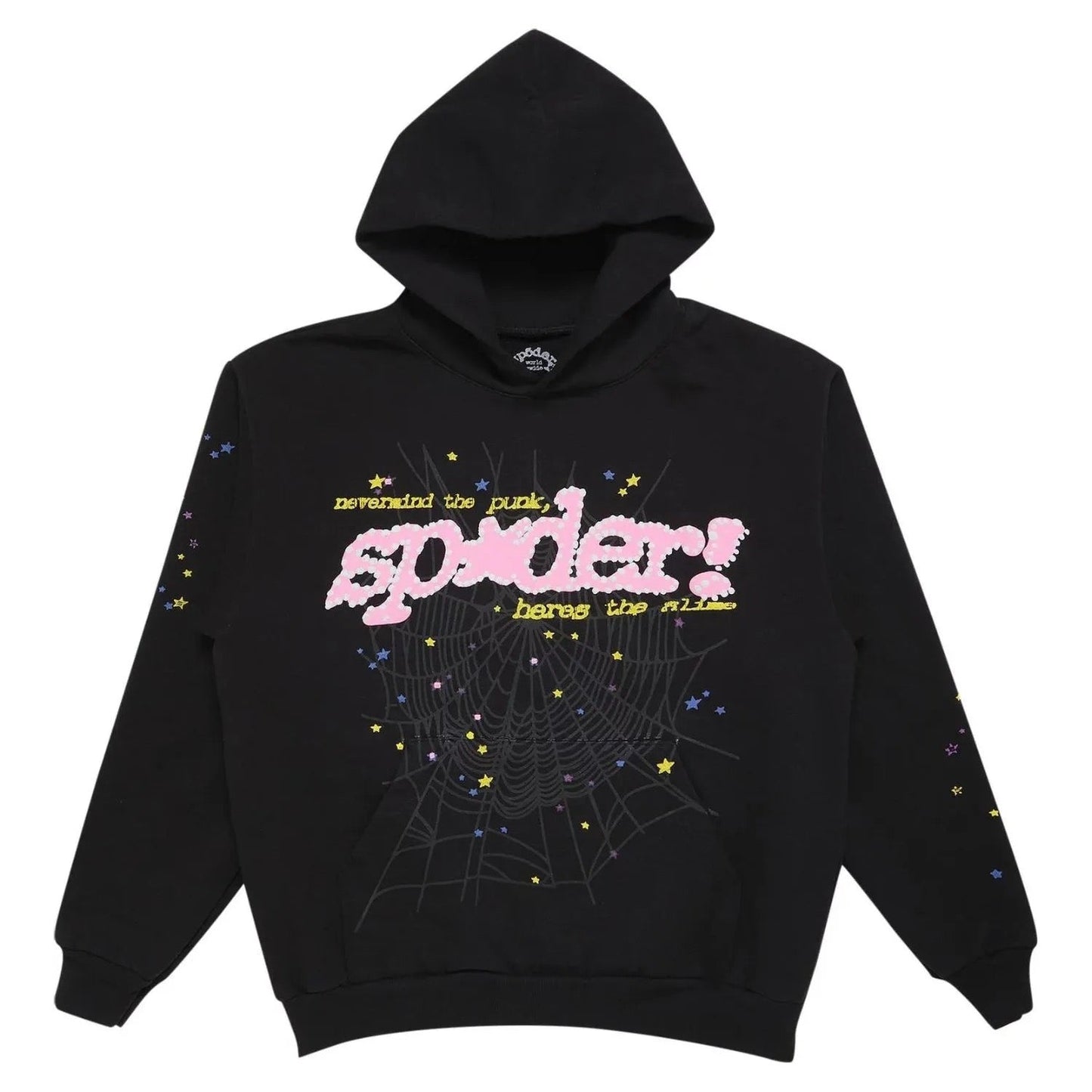„Sp5der“ Hoodie Schwarz/Rosa