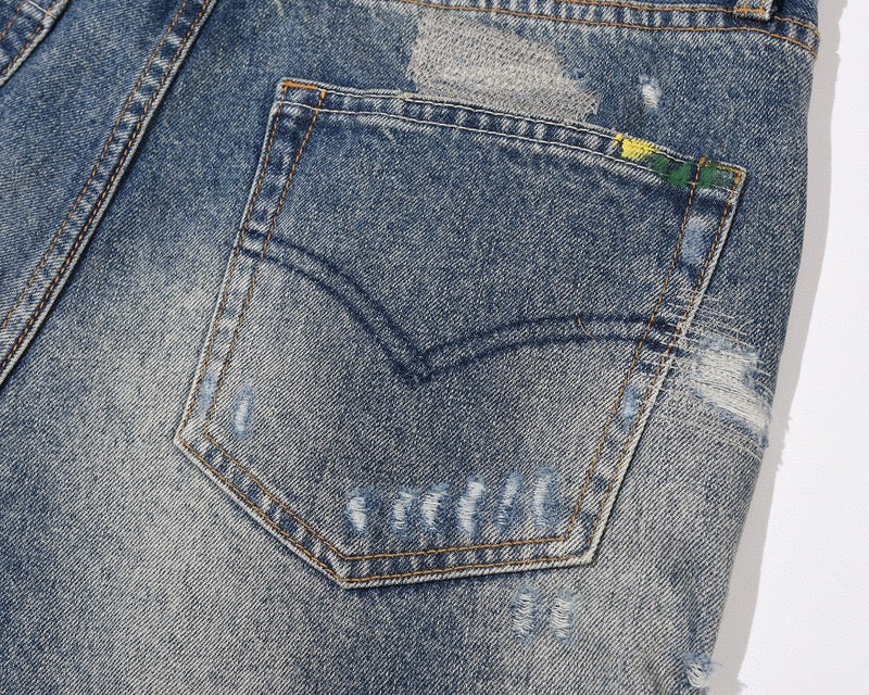 „Wavy“ Flared Denim