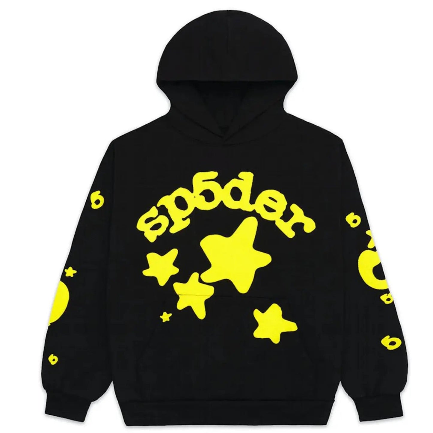 „Sp5der“ Hoodie Schwarz/Gelb