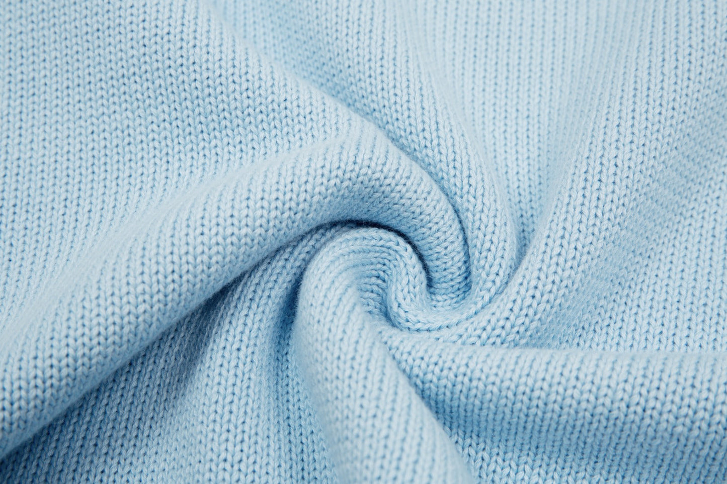 "Heart" - Pullover Babyblau