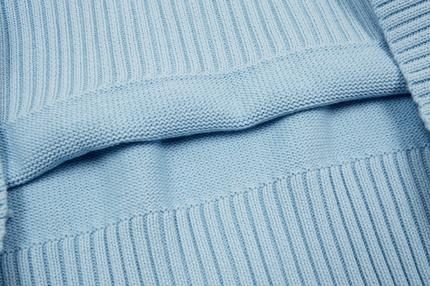 "Heart" - Pullover Babyblau