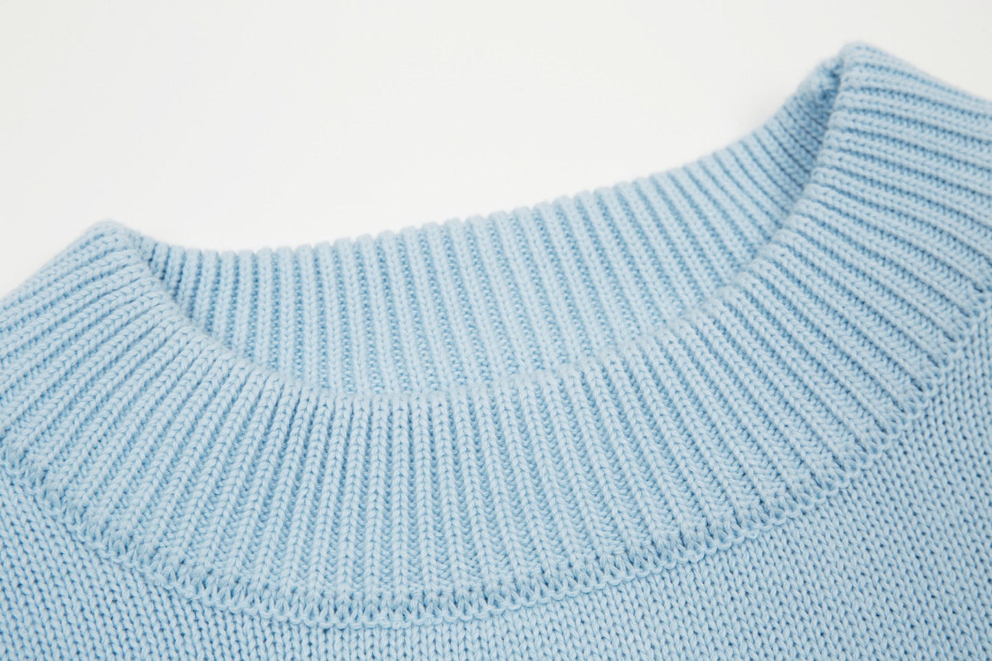 "Heart" - Pullover Babyblau